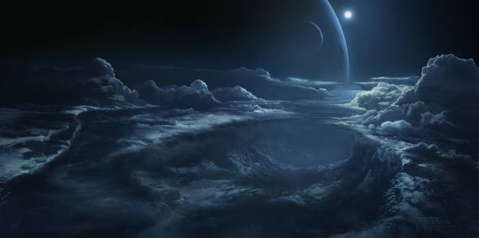 Cloudscape mattepainting