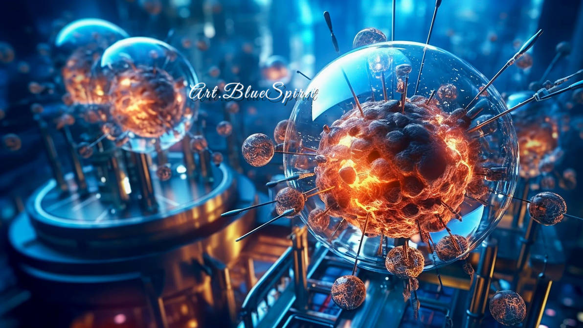 A Computer-Generated Virus in a 3D Render by ArtSpiritShop on DeviantArt