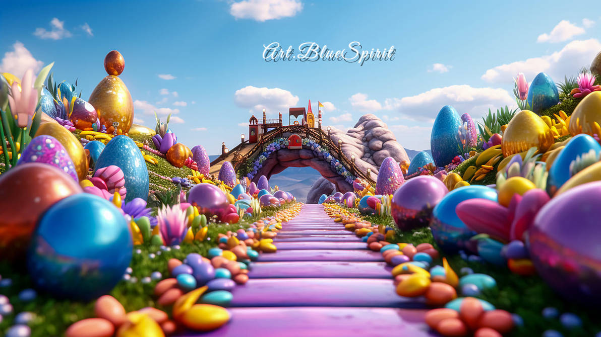 Easter Background Path Full HD Easter Road Background by ArtSpiritShop on DeviantArt