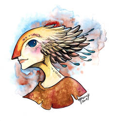 Commission - Bird Person