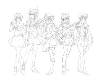 Sailor Scouts Protptype :ink: