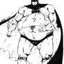 Batman fat Black and White