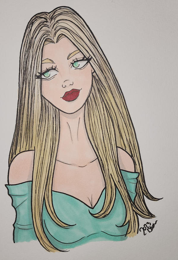5 min quick sketch - Colored 2023