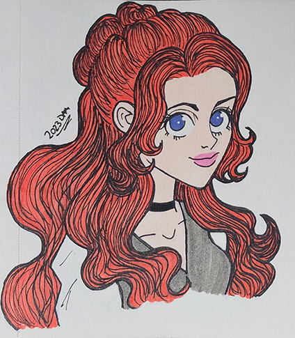 Redhead Sketch I - 2023