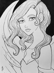 Angel Sketch I Inked - 2023