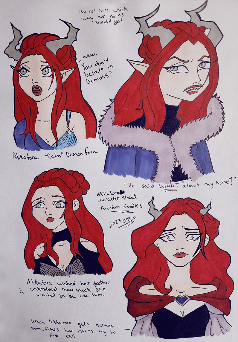 Akkatora Sketch Sheet I Colored - 2023