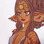 Sun Temple Maiden Harpy - Dark Amaranth 2025
