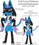 My Lucario + Meinshao Poke-Fusion Pokesona