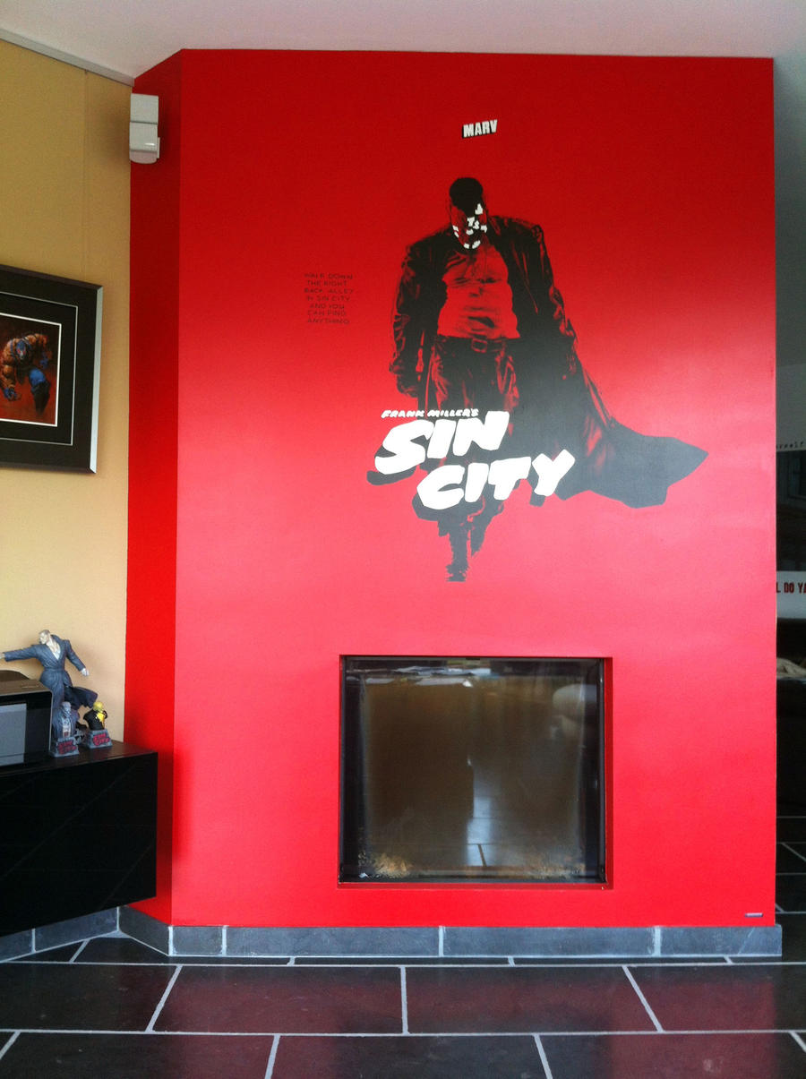 Sin City Marv painting