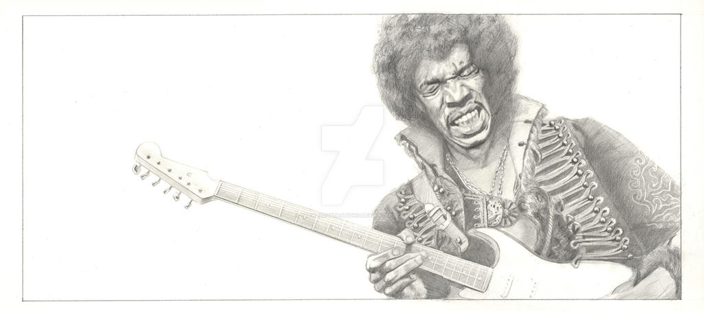 Jimi Hendrix pencil