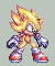 Classic Super Sonic-Pixel Art