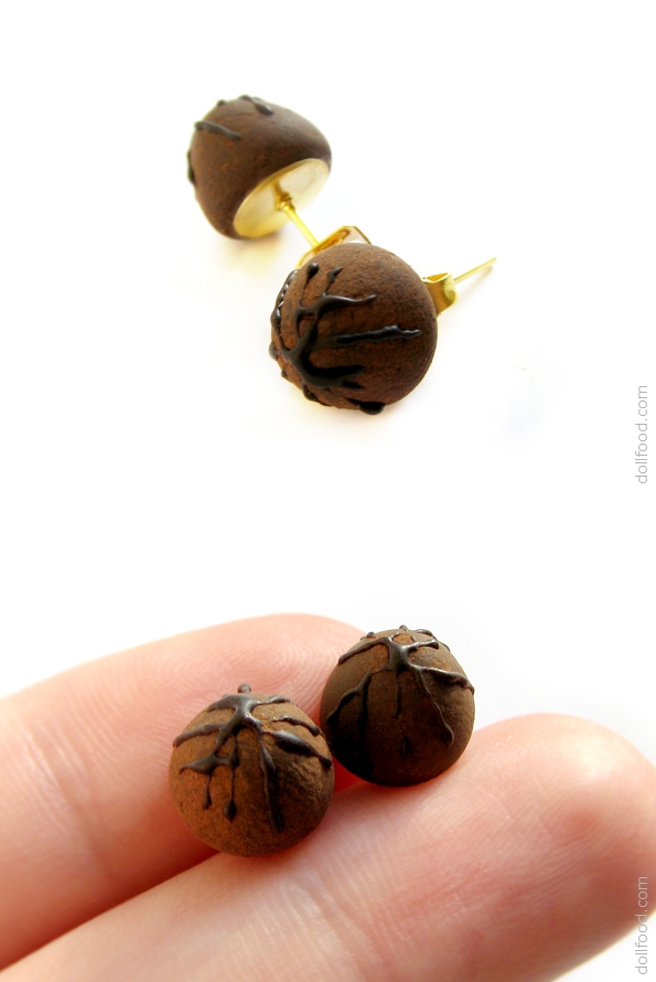 Truffle Earrings Post