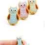 Owl Glazed Cookies Earrings Post