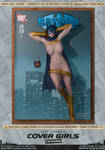 Batgirl Blue 'Cover Girls' Signed Comic Print by PaulSuttonArt
