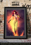 Firestar Angelica 'Angel' Jones Dark City Print by PaulSuttonArt