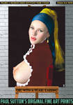 Girl with a Pearl Earring Art Print by Paul Sutton by PaulSuttonArt