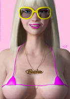 Barbie Doll Smile Portrait