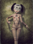 Vintage Tattoo Doll, Tattoo Me Lza Steyaert by PaulSuttonArt