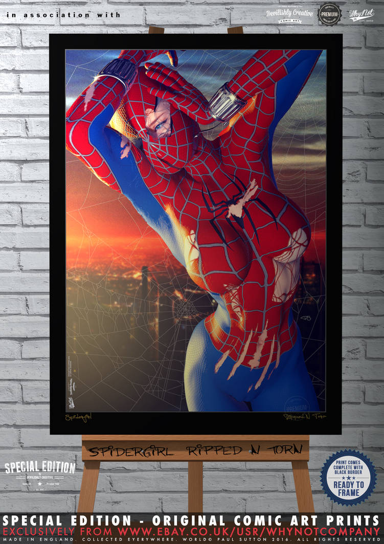 SPIDER-GIRL Ripped N Torn by PaulSuttonArt