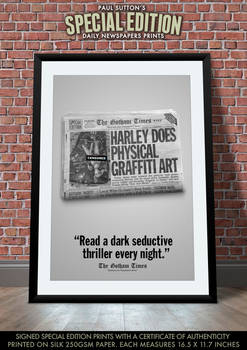 Harley Quinn Physical Graffiti Gotham Times Print