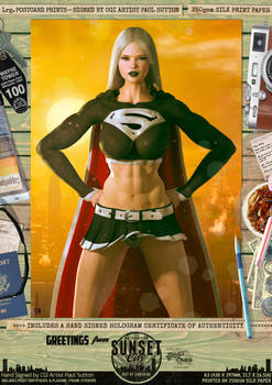 Supergirl Evil/Dark 'Sunset City' Comic Print