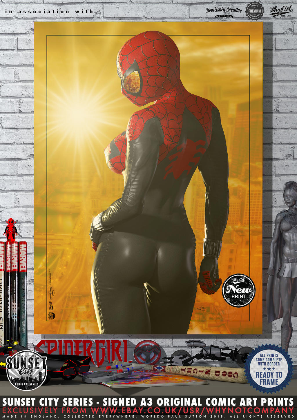 The Spectacular SPIDER-GIRL 'Sunset City' Series by PaulSuttonArt