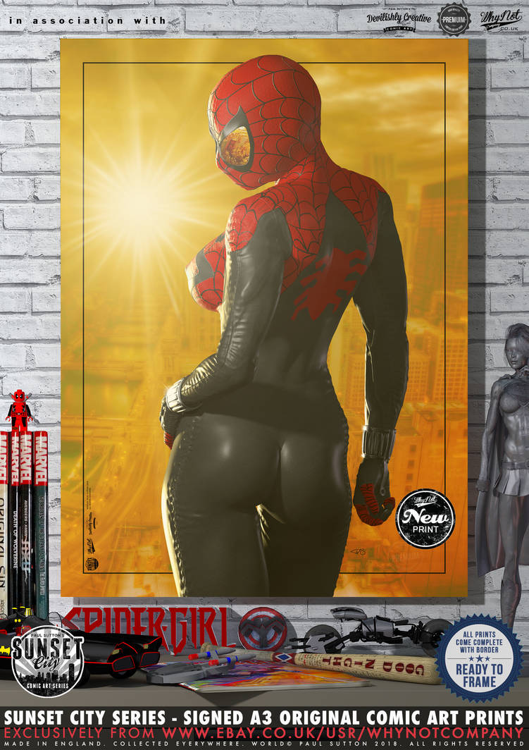 The Spectacular SPIDER-GIRL 'Sunset City' Series by PaulSuttonArt
