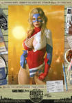 Miss Victory 'Sunset City' Comic Print by PaulSuttonArt