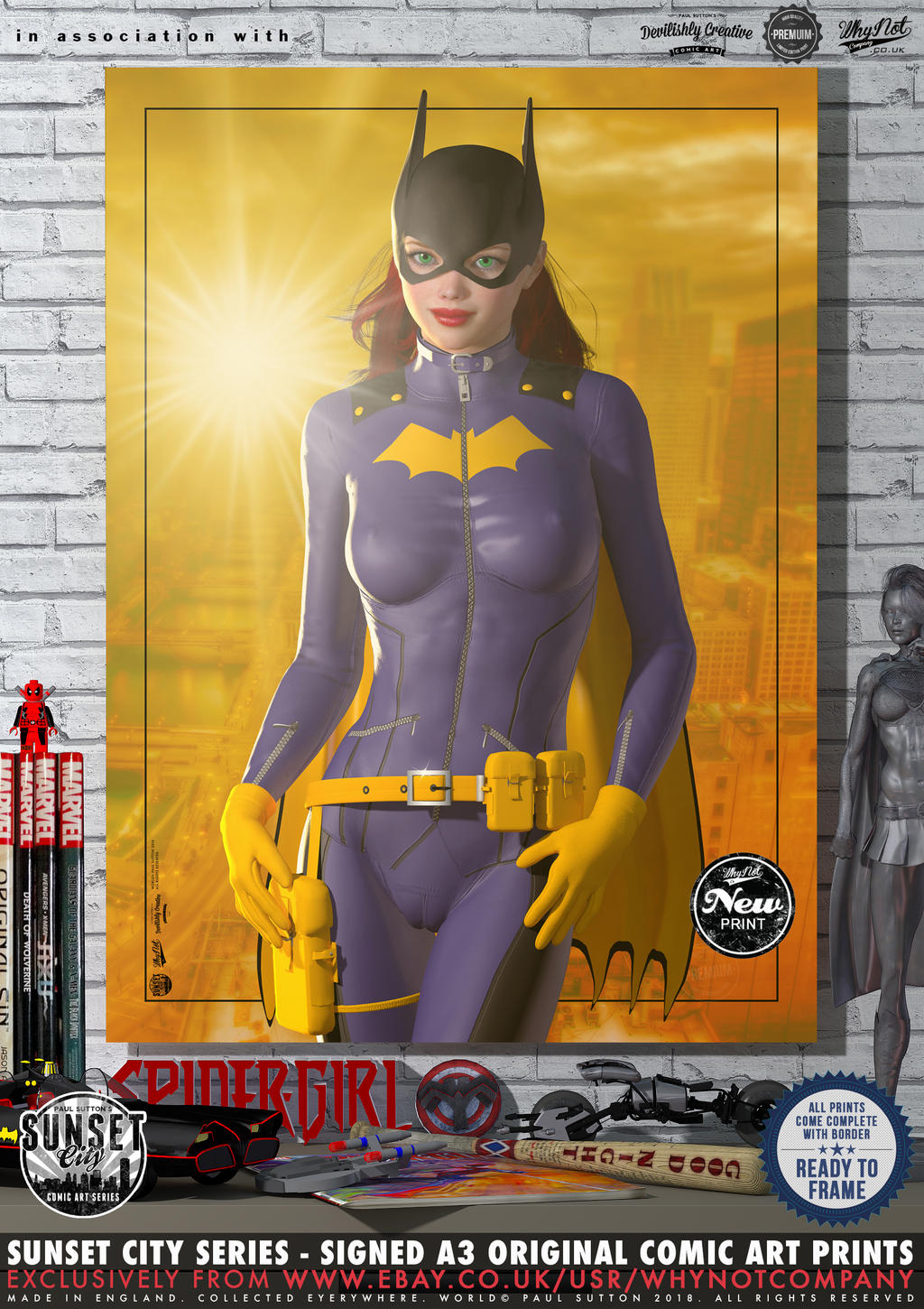 Batgirl Redesign 'Sunset City' Series by PaulSuttonArt