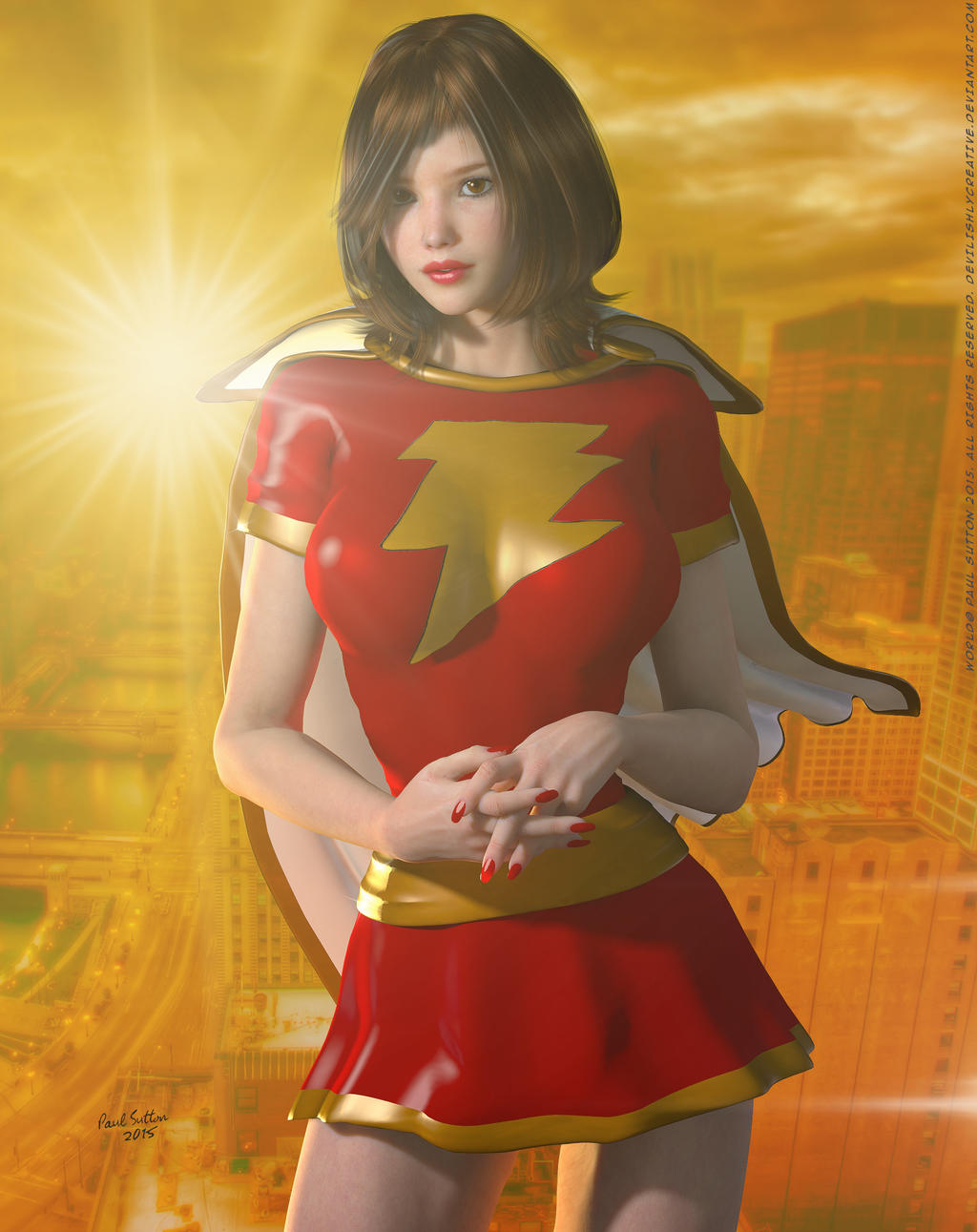 Marvel Sunset Mary Marvel 'Sunset City' Series by PaulSuttonArt on DeviantArt