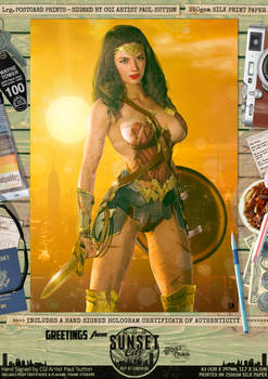 Wonder Woman 'Sunset City' Comic Print