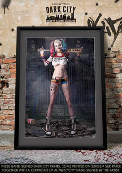 Harley Quinn Suicide Squad Dark City Comic Print