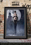 Halle Berry Catwoman Film - Dark City Art Print by PaulSuttonArt