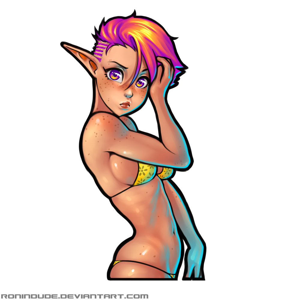 Silly Quickie - Yellow Bikini Elf