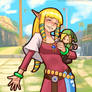 Silly Quickie - Zelda with Plushy Link