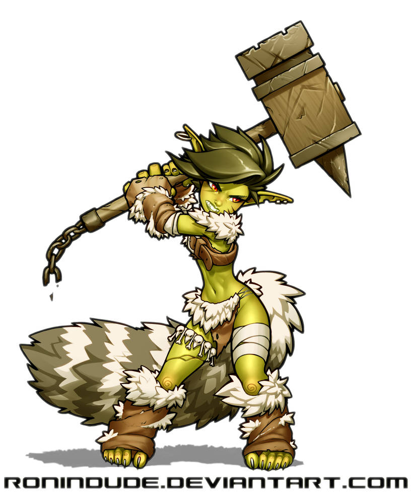 A Female Warrior Who Fell To The Goblin Kingdom Goblin Girl - Swing by RoninDude on DeviantArt