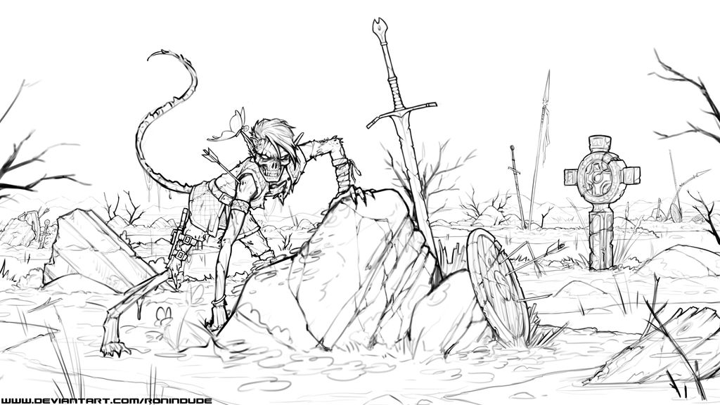 WIP Undead Swamp by RoninDude on DeviantArt