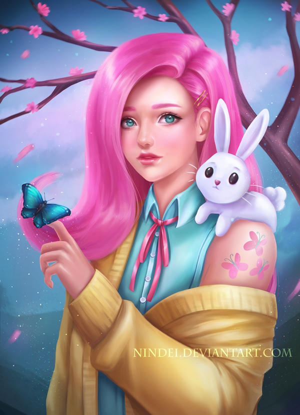 Fluttershy by Nindei on DeviantArt