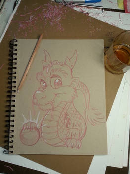 Chibi Dragon Sketch