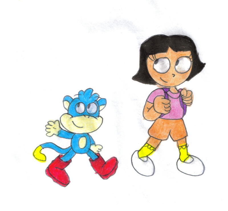 Dora and Boots by SomePkmn-LovingDude on DeviantArt