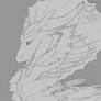 Dragon head lineart