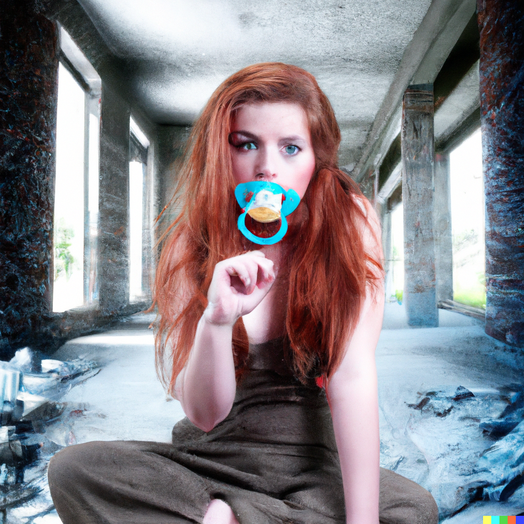 Pacifier Base Deviantart Redhead girl with pacifier 1 by OF-ABDL on DeviantArt