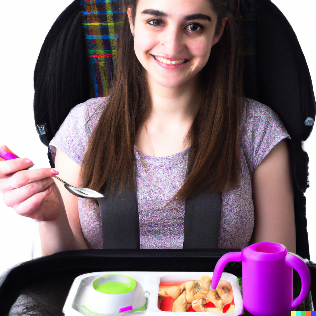 Woman Strapped Into Highchair 5 By Of Abdl On Deviantart