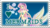 Stamp I love mermaids