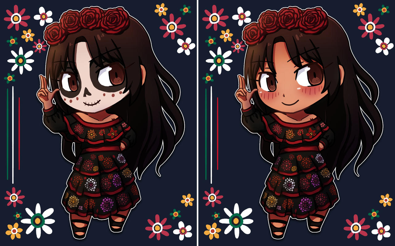 Mini Mexico (The Day of the Dead) by kannamt on DeviantArt