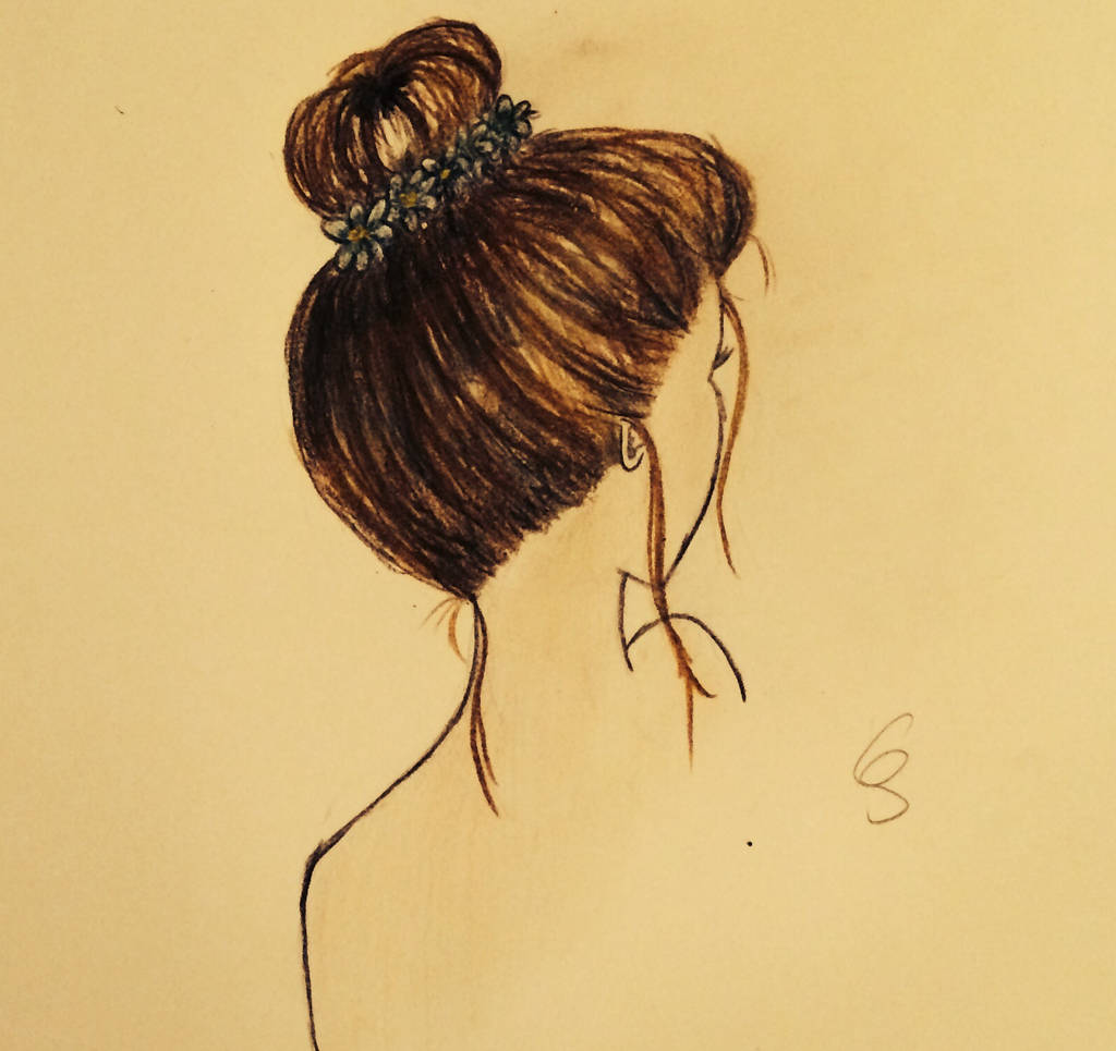 Messy Bun Drawing By Summerreds On Deviantart