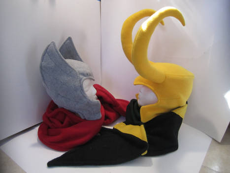 Asgardian Brothers Hats and Scarves