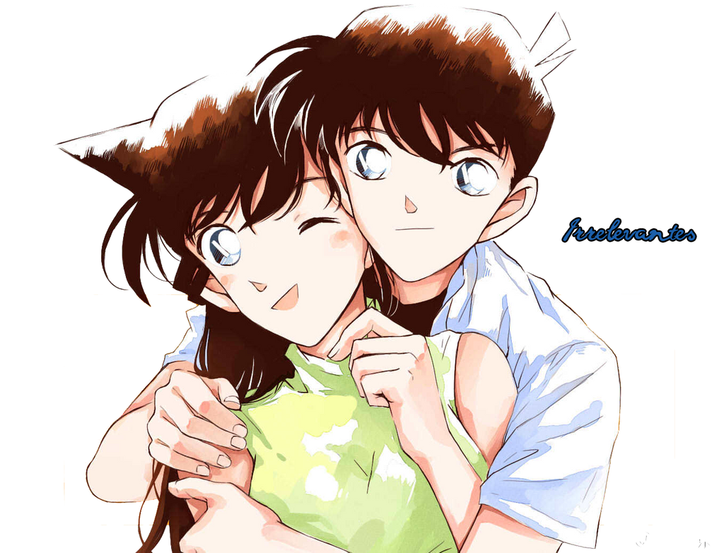 Shin X Ran Render Shinichi and Ran by Irrelevantes on DeviantArt