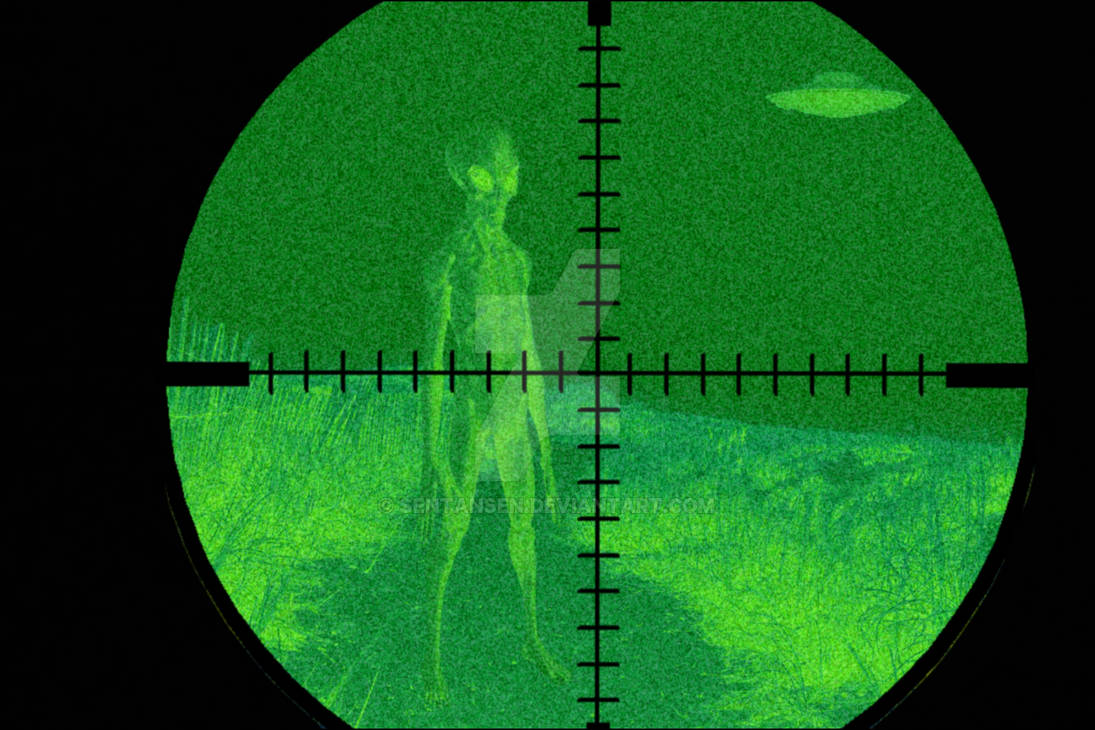 Night scope Alien caught. by sentansen on DeviantArt
