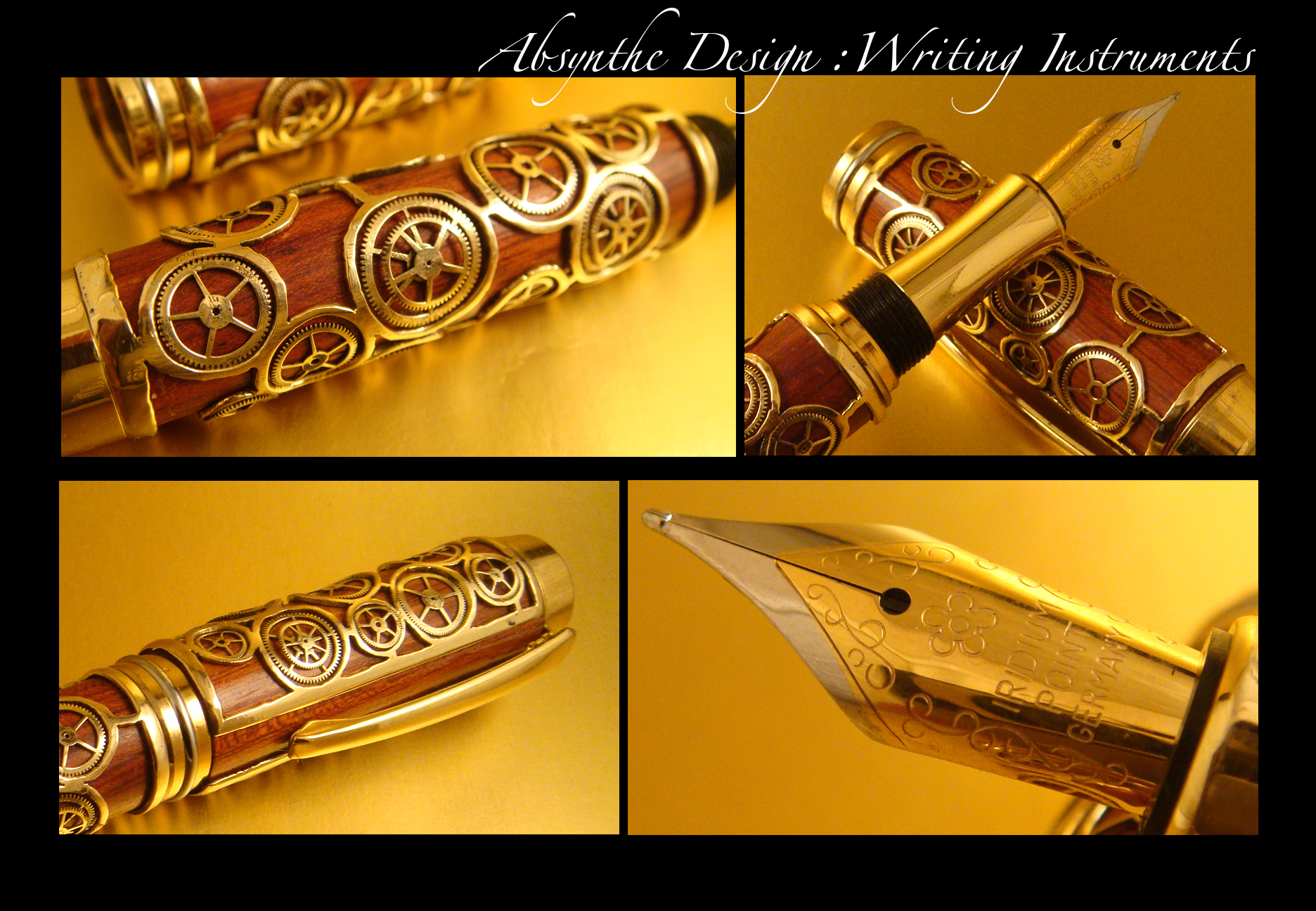 Steampunk Fountain Pen 2 by Absynthe Design